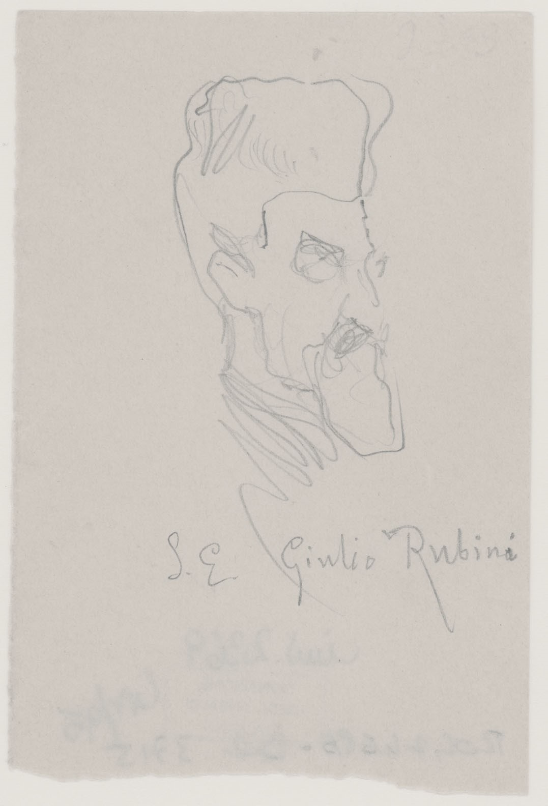 Ritratto di S.E. Giulio Rubini